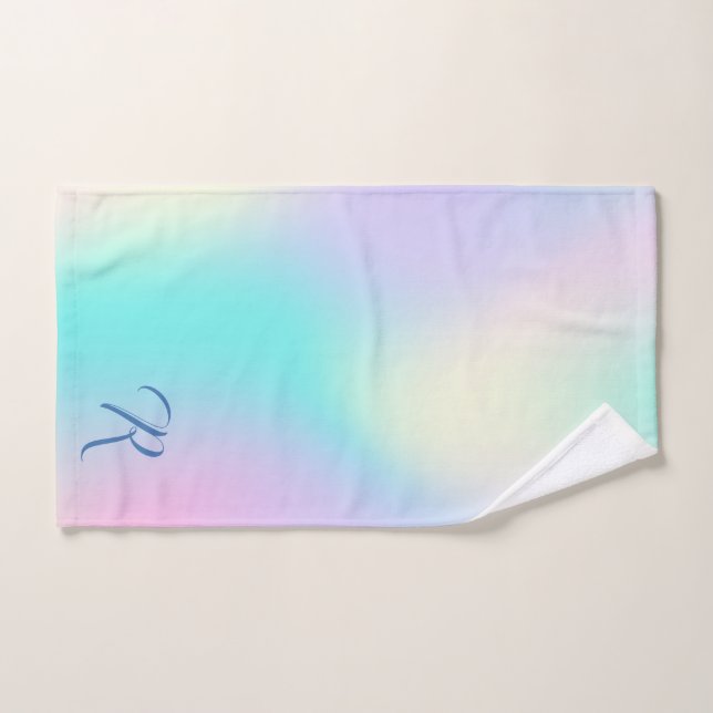Arrière - plan holographique aux couleurs claires (Serviette à main)