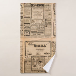 Arrière - plan papier usagé. Page de journal ancie