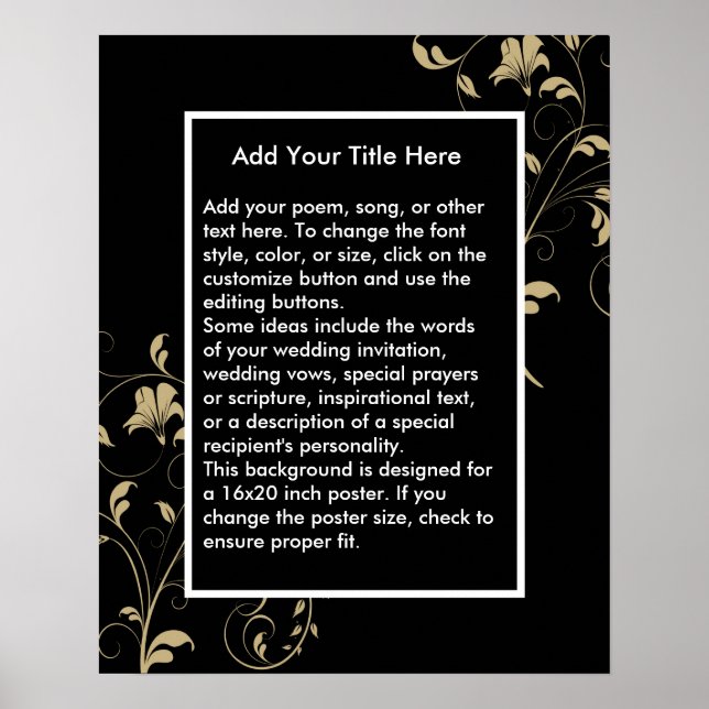 Arrière - plan personnalisé pour affiche (Devant)