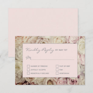 Arrière - plan Rose des cartes RSVP Blush Pink Mis