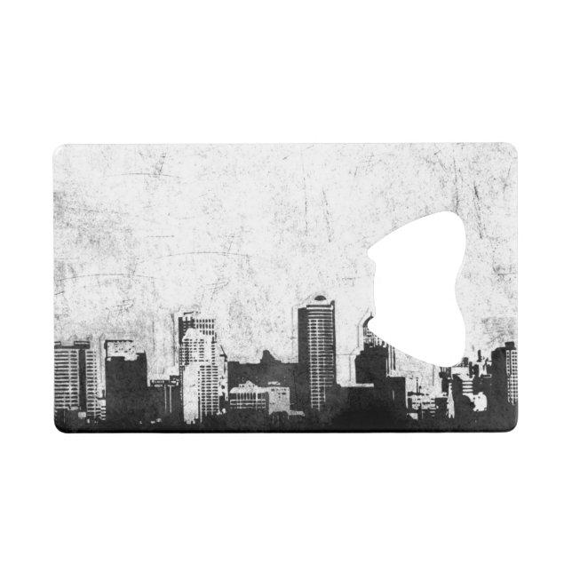 Arrière - plan sale de ville en noir et blanc (Devant (Horizontal))
