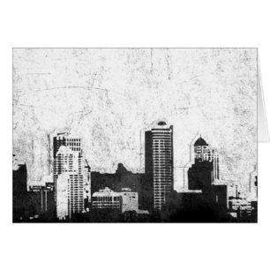 Arrière - plan sale de ville en noir et blanc