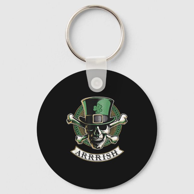 Arrish Irish Rate St Patricks Day, Rate Men Funny  Schlüsselanhänger (Vorderseite)