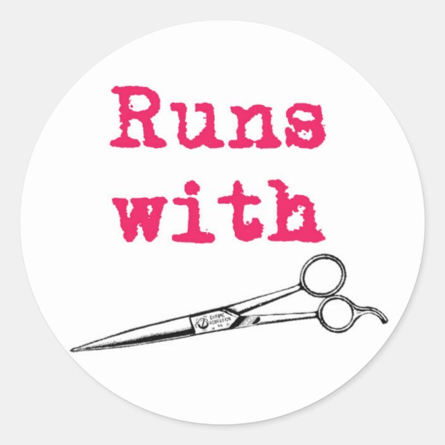 Arrive Avec Sticker Shears Hair Stylist (Devant)