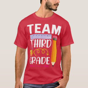 Arrnow Regel Bleistift Team Drittklässler Rücken T T-Shirt