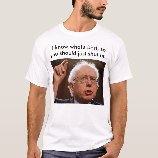 Arrogante Bernie-Sandpapierschleifmaschinen T-Shirt (Vorderseite)