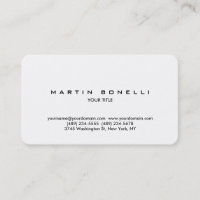 Arrondi simple Carte de visite professionnel simpl