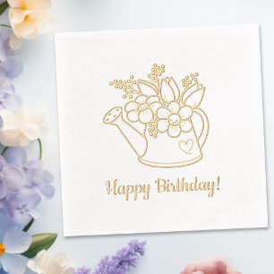 Arrosage de jardin avec fleurs Anniversaire