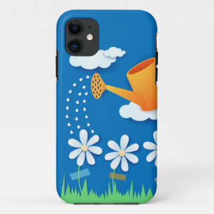 Arrosoir et fleurs, étui pour iPhone 5