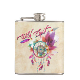 Arrow and Dream Catcher Flachmann