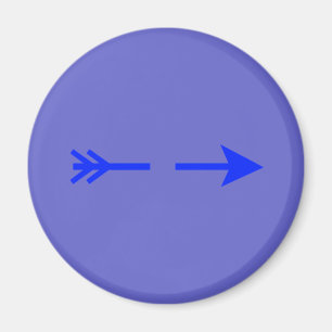 Arrow Blue gebrochen MUSEUM Zazzle Geschenke Magnet