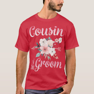 Arrow Blume glücklicher Cousin der Groom Bride Hus T-Shirt