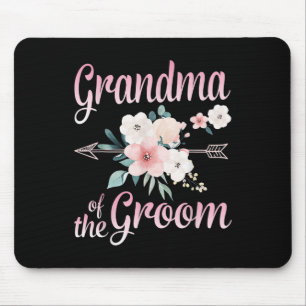 Arrow Blume glückliches Oma der Groom Bride Husb Mousepad