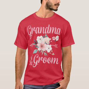 Arrow Blume glückliches Oma der Groom Bride Husb T-Shirt