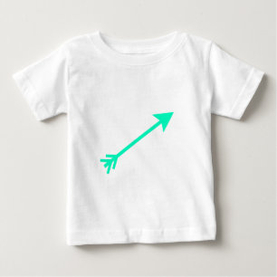 Arrow Cyan 35deg Das MUSEUM Zazzle Geschenke Baby T-shirt