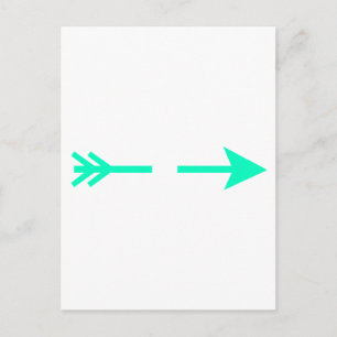 Arrow Cyan zerbrochen das MUSEUM Zazzle Geschenke Postkarte