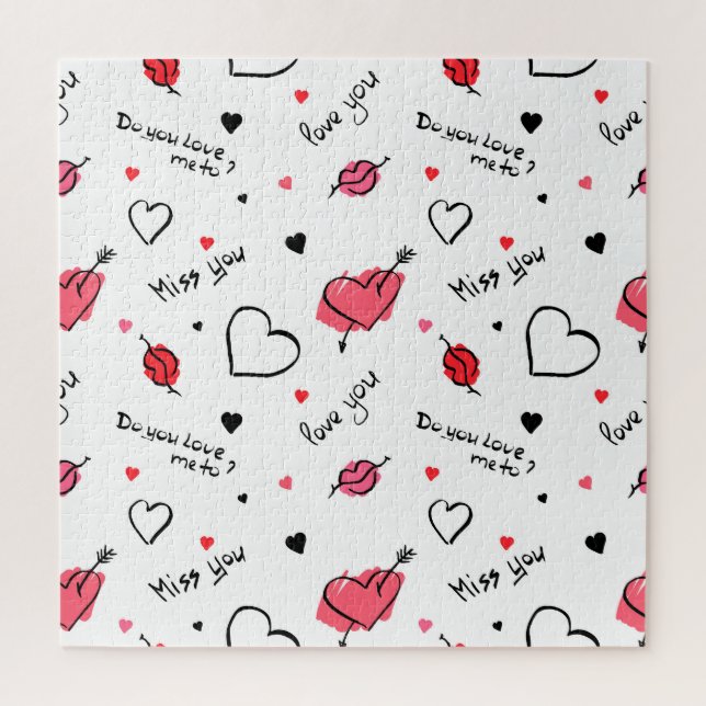Arrow des Valentins Herz nahtlos (Vertikal)