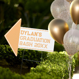 Arrow Direction Yard of personalisiert Graduation  Gartenschild