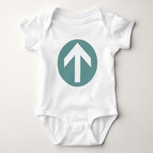 Arrow Disk Baby Strampler