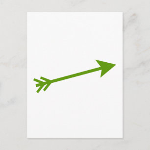 Arrow Green 15deg Das MUSEUM Zazzle Geschenke Postkarte
