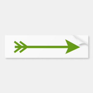 Arrow Green gerade die MUSEUM Zazzle Geschenke Autoaufkleber