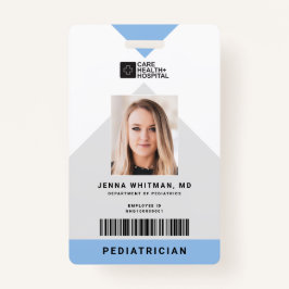 Arrow Medical Staff ID + Strichcode Vertikal Ausweis