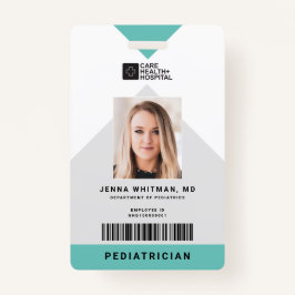 Arrow Medical Staff ID + Strichcode Vertikal Ausweis