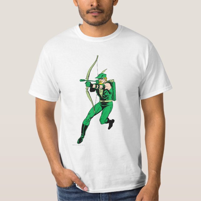 Arrow mit grüner Pfeil T-Shirt (Vorderseite)