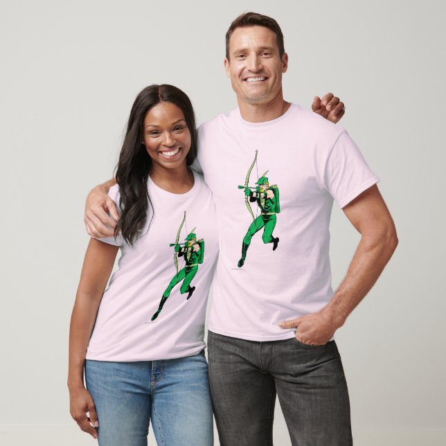Arrow mit grüner Pfeil T-Shirt (Unisex)