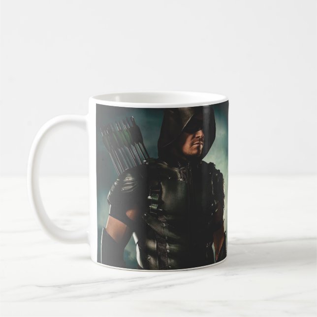 Arrow: O Vigilante Verde Kaffeetasse (Links)