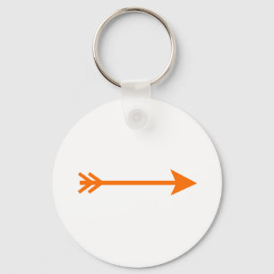Arrow Orange gerade das MUSEUM Zazzle Geschenke Schlüsselanhänger