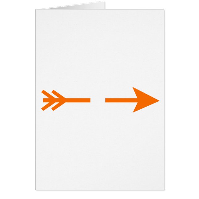 Arrow Orange zerbrochen MUSEUM Zazzle Geschenke (Vorne)