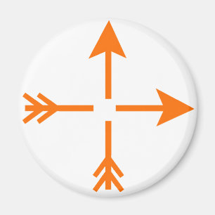 Arrow Orange zerbrochen MUSEUM Zazzle Geschenke Magnet