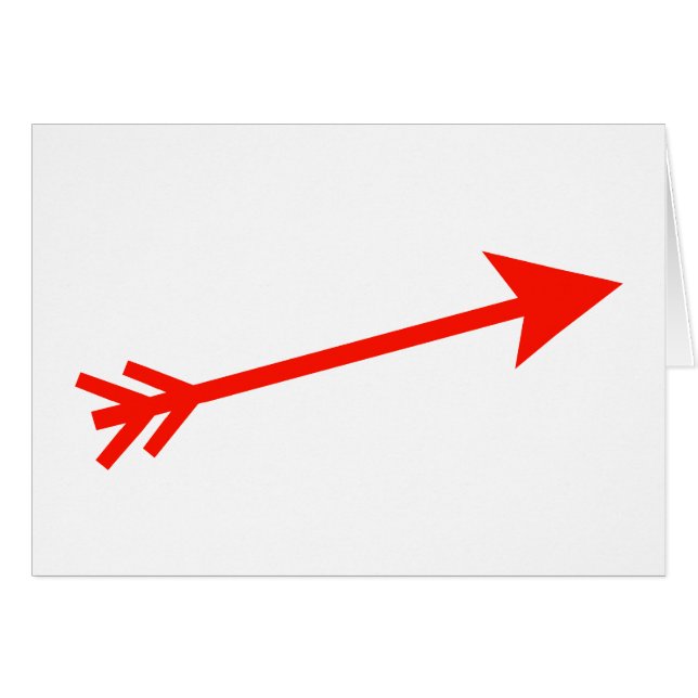 Arrow Red 15deg The MUSEUM Zazzle Geschenke (Vorderseite (Horizontal))