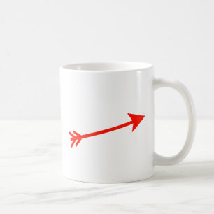 Arrow Red 15deg The MUSEUM Zazzle Geschenke Kaffeetasse