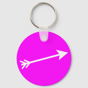 Arrow White 15deg The MUSEUM Zazzle Geschenke Schlüsselanhänger