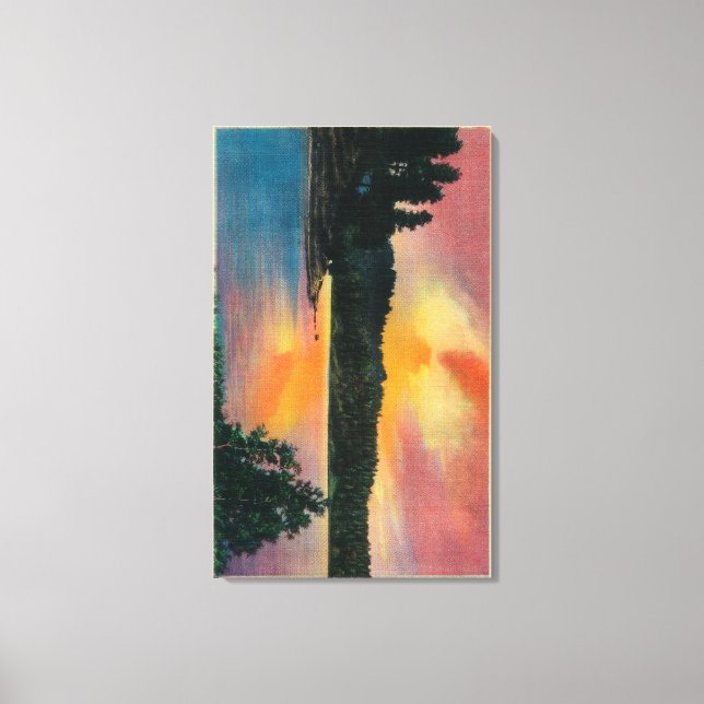 Arrowhad-See bei SunsetLake Arrowhead, CA Leinwanddruck (Vorderseite)