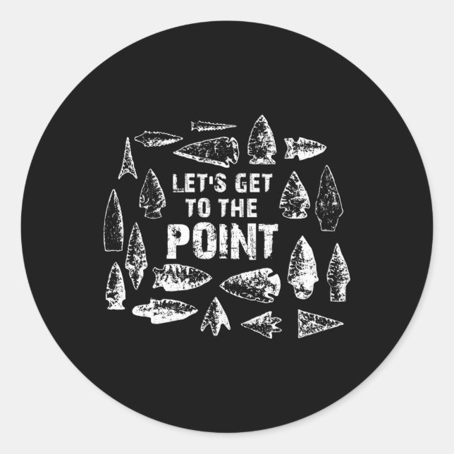 Arrowhead Collector Arrowhead Jagd Runder Aufkleber (Vorderseite)