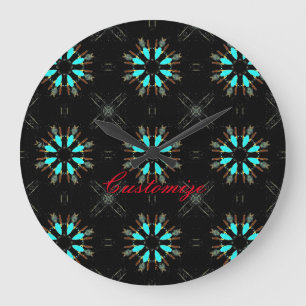 Arrowhead Feathers Pow-wow Thunder_Cove Große Wanduhr