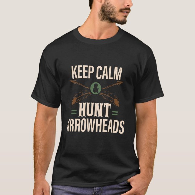 Arrowhead Hunting Hunter Artifact Collector T-Shirt (Vorderseite)