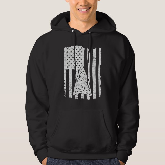 Arrowhead Hunting USA Flag Arrowhead Hunter  1 Hoodie (Vorderseite)