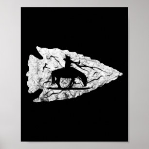 Arrowhead Junting Native American Relic Hunter Arr Poster