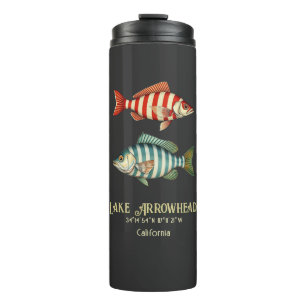 Arrowhead Lake California nautischer Fisch Geschen Thermosbecher