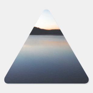 Arrowhead-Sunset Dreieckiger Aufkleber