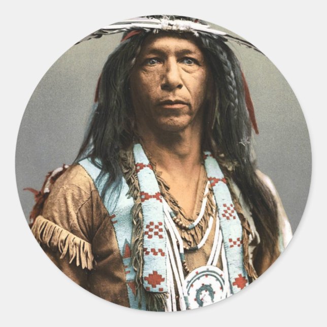 Arrowmaker - An Ojibwa Brave1903 Runder Aufkleber (Vorderseite)