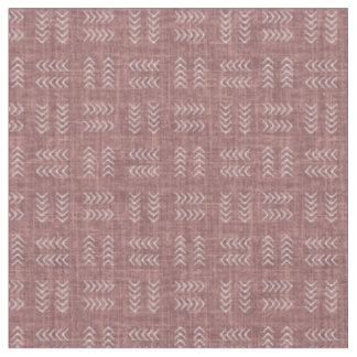 Arrows on Rosewood Pink Linen Stoff