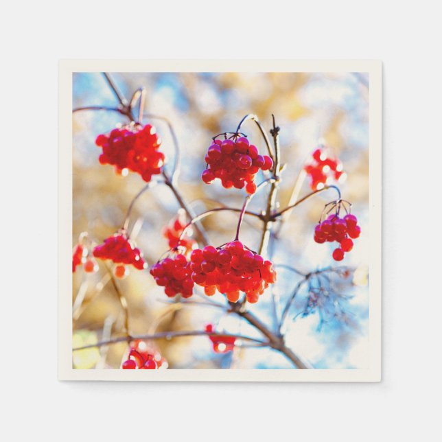 Arrowwood Berries Serviette (Vorderseite)