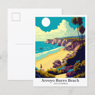 Arroyo Burro Beach California Reisevorführung Postkarte