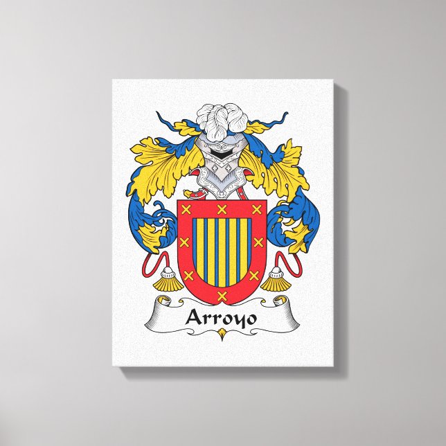 Arroyo Familienwappen Leinwanddruck (Vorderseite)