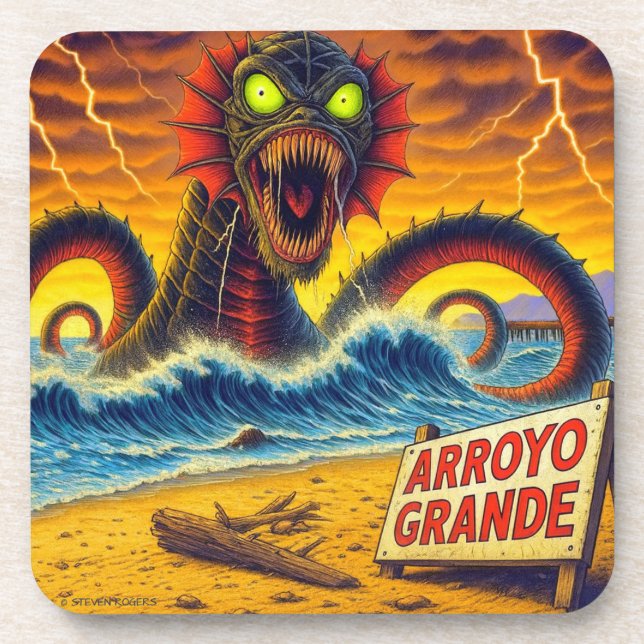 ARROYO GRANDE - "SCHLAF DER BÜCHER". GETRÄNKEUNTERSETZER (Vorderseite)